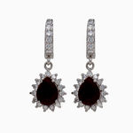 серебряные серьги с драгоценными камнями 57081892